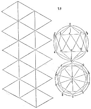polyhedral agate slice